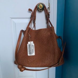 Italian leather Platania Hobo Bag